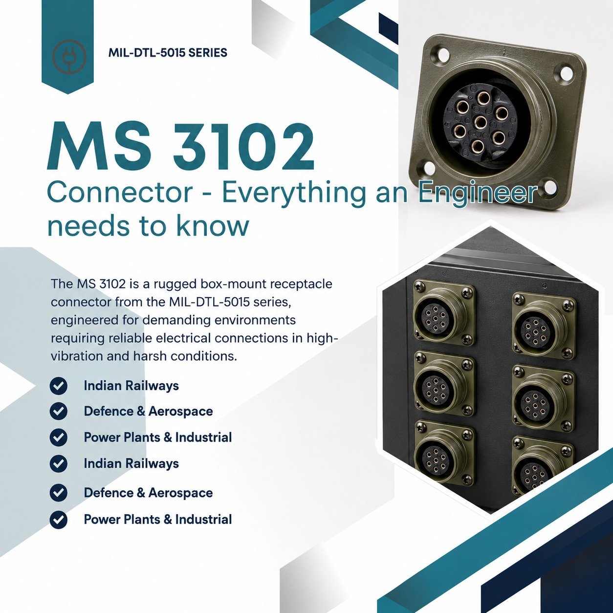 Read more about the article MS 3102R Connector — Everything Your Engineering Team Needs to Know