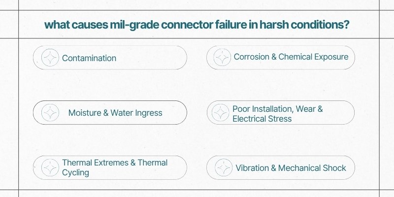 You are currently viewing What Causes Mil-Grade Connector Failure in Harsh Environments?